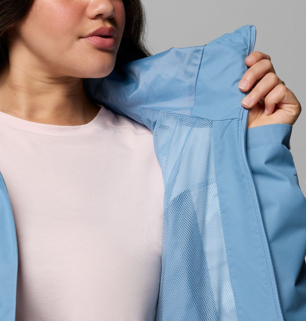Women's Plus Size Waterproof Rain Jacket - Navy