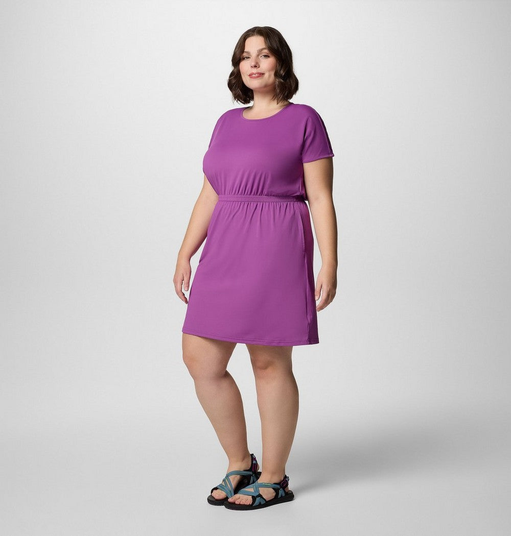 Women's Plus Short Sleeve Sun Dress - Navy