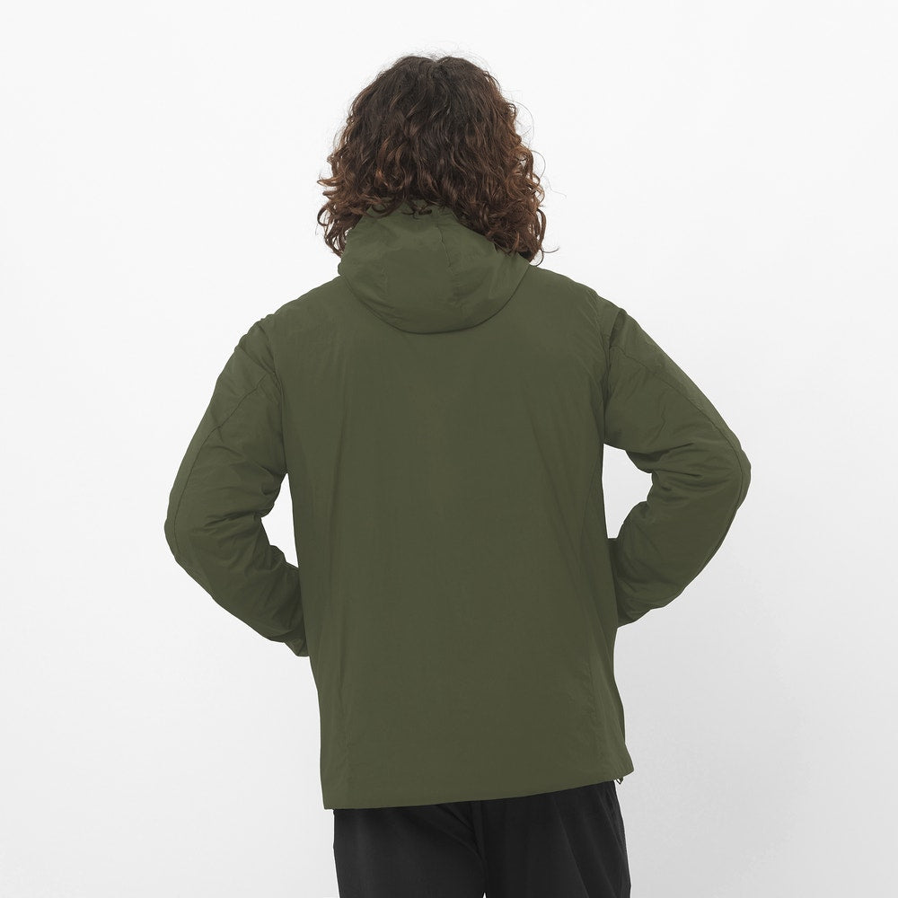 Men's Insulated Hooded Jacket - Gray