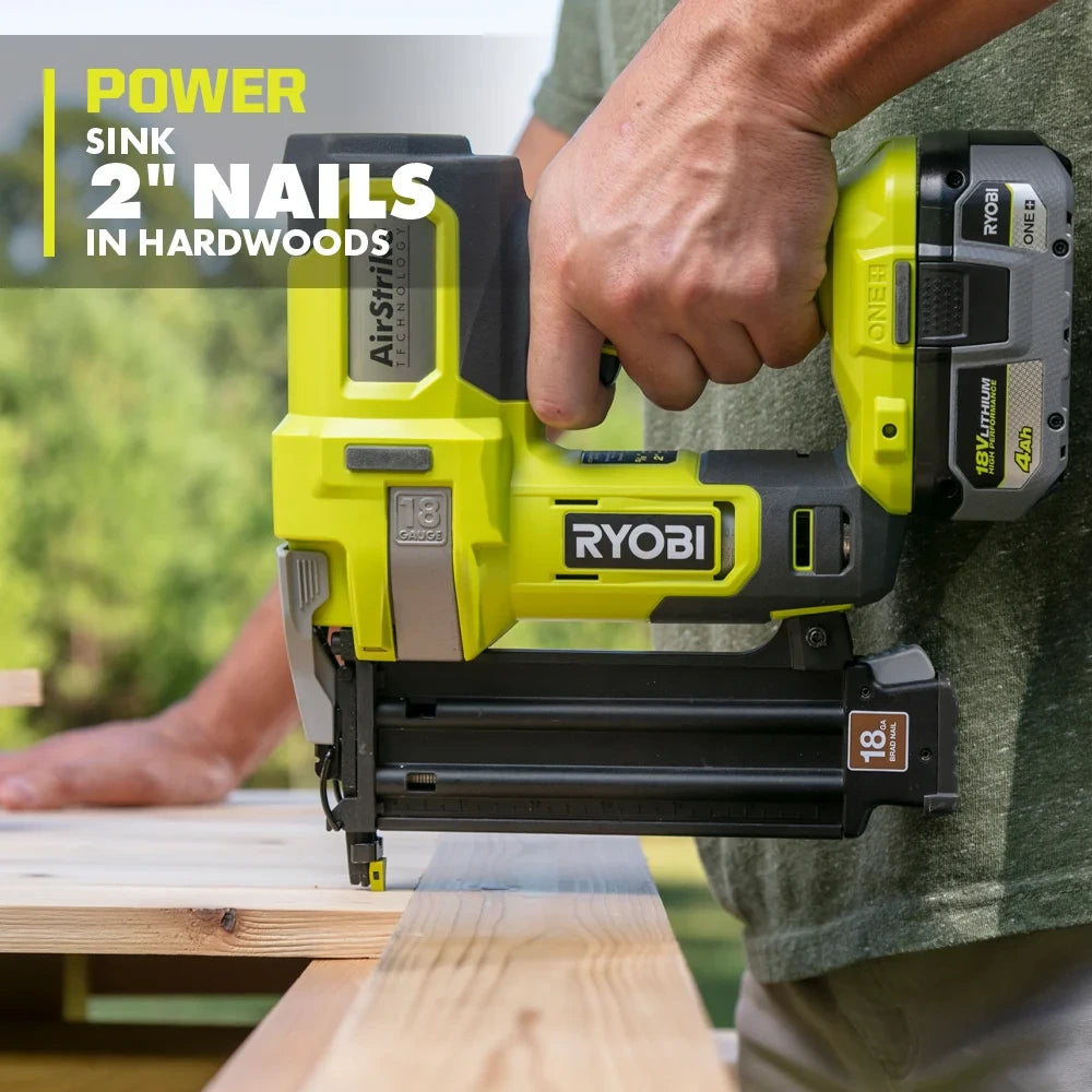 18V 18-Gauge Cordless Brad Nailer Kit