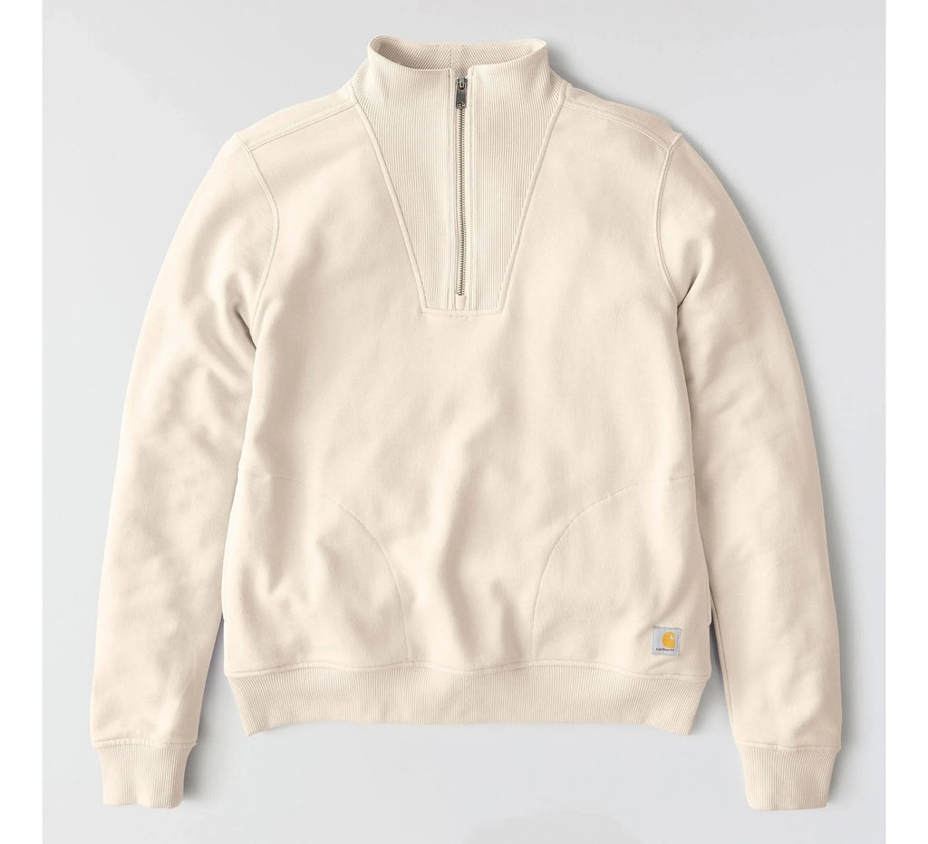 Women's Half-Zip Pullover Sweatshirt - Aqua