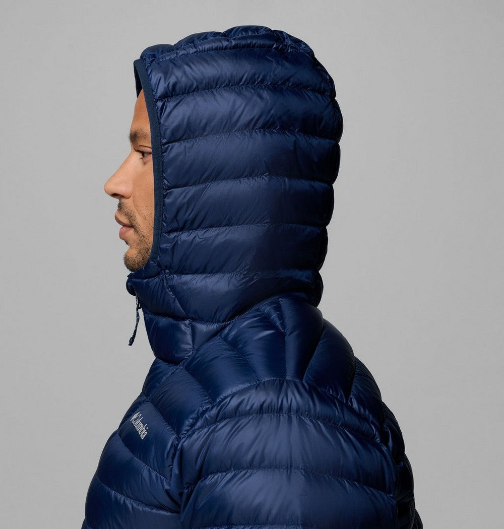 Men's Packable Down Hooded Jacket - Blue