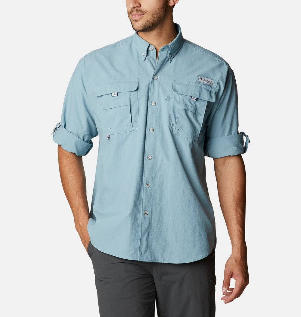 Men's Tall Long-Sleeve Vented Fishing Shirt - Gray