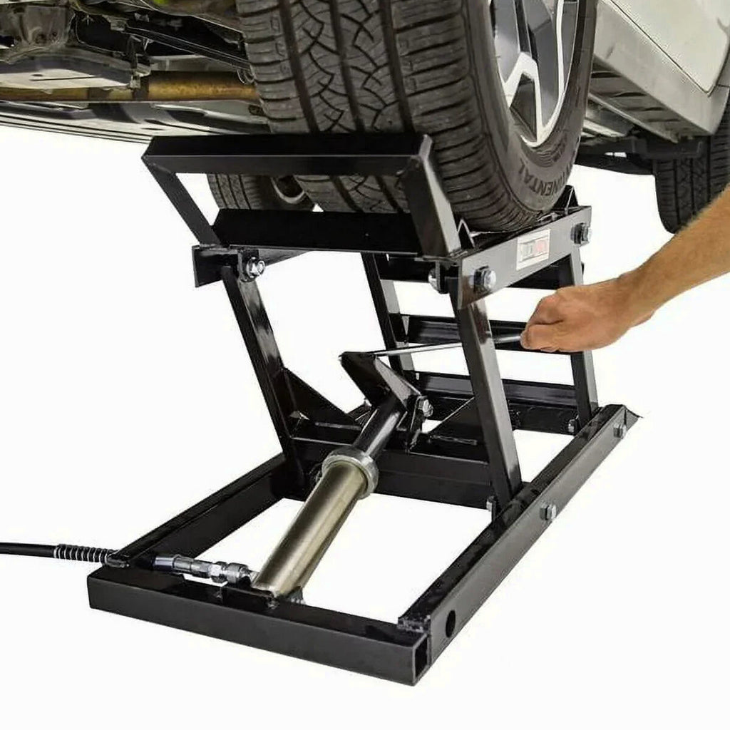 Black Widow Hydraulic Car Lift With Ramp - 3,000 lb. Per Pair Capacity