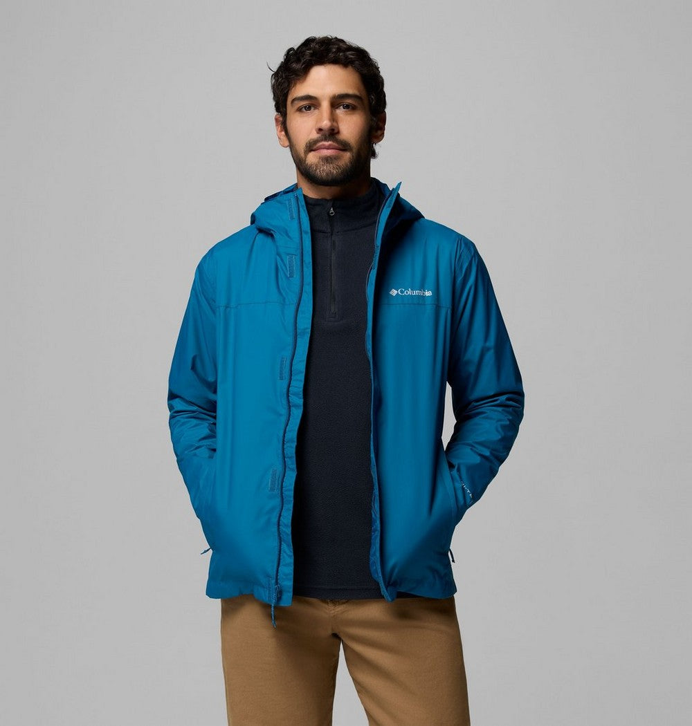 Men's Packable Rain Jacket - Blue