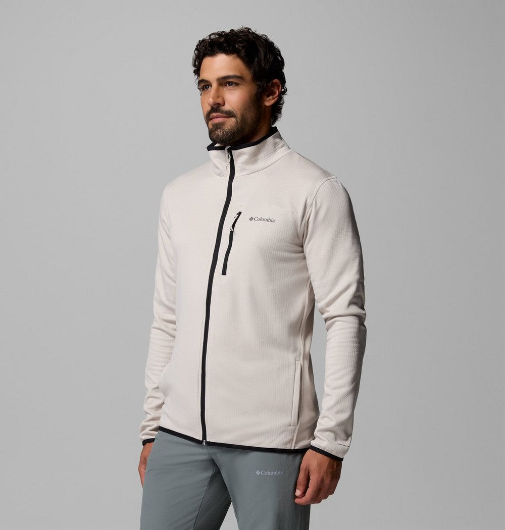 Men's Tall Grid Fleece Full-Zip Jacket - Gray