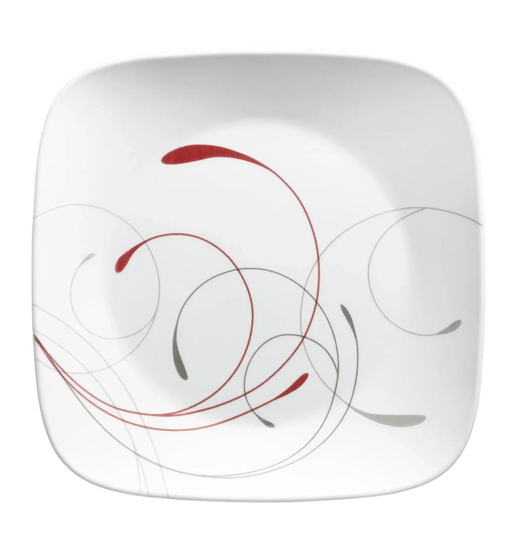 10.5-Inch Square Glass Dinner Plates, Set of 6