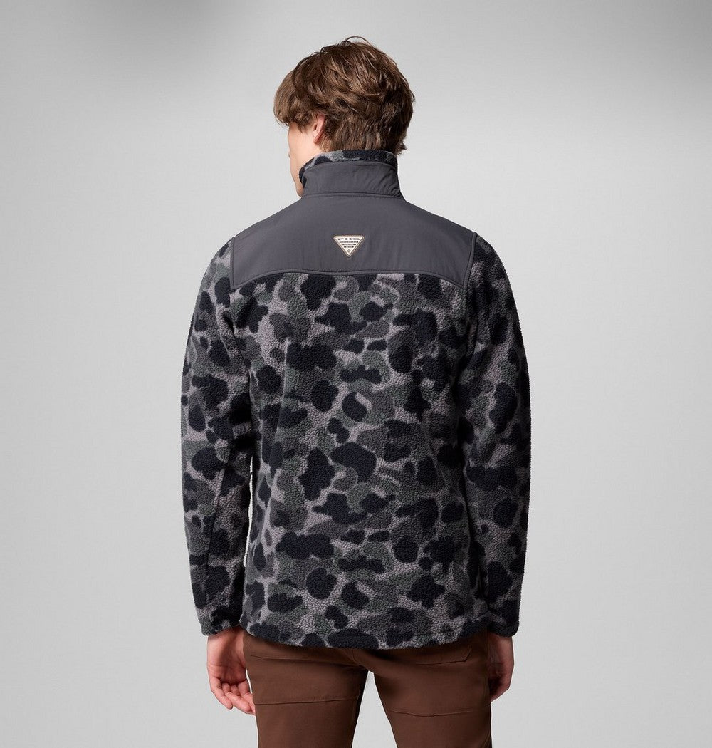 Men's Water-Resistant Sherpa Fleece Jacket - Camo