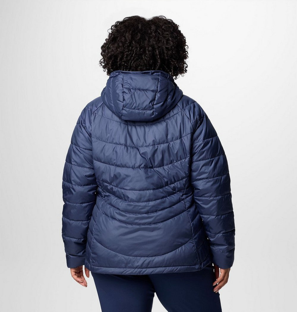 Women's Plus Size Insulated Hooded Jacket - Blue