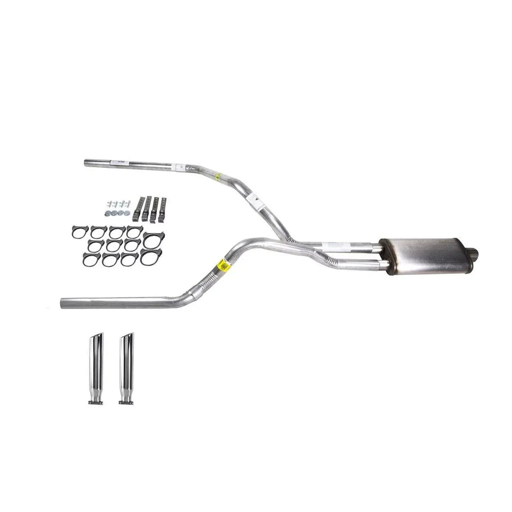 Silverado 88-95 Dual Exhaust 2.5 Pipe Stainless Muffler RC Tip