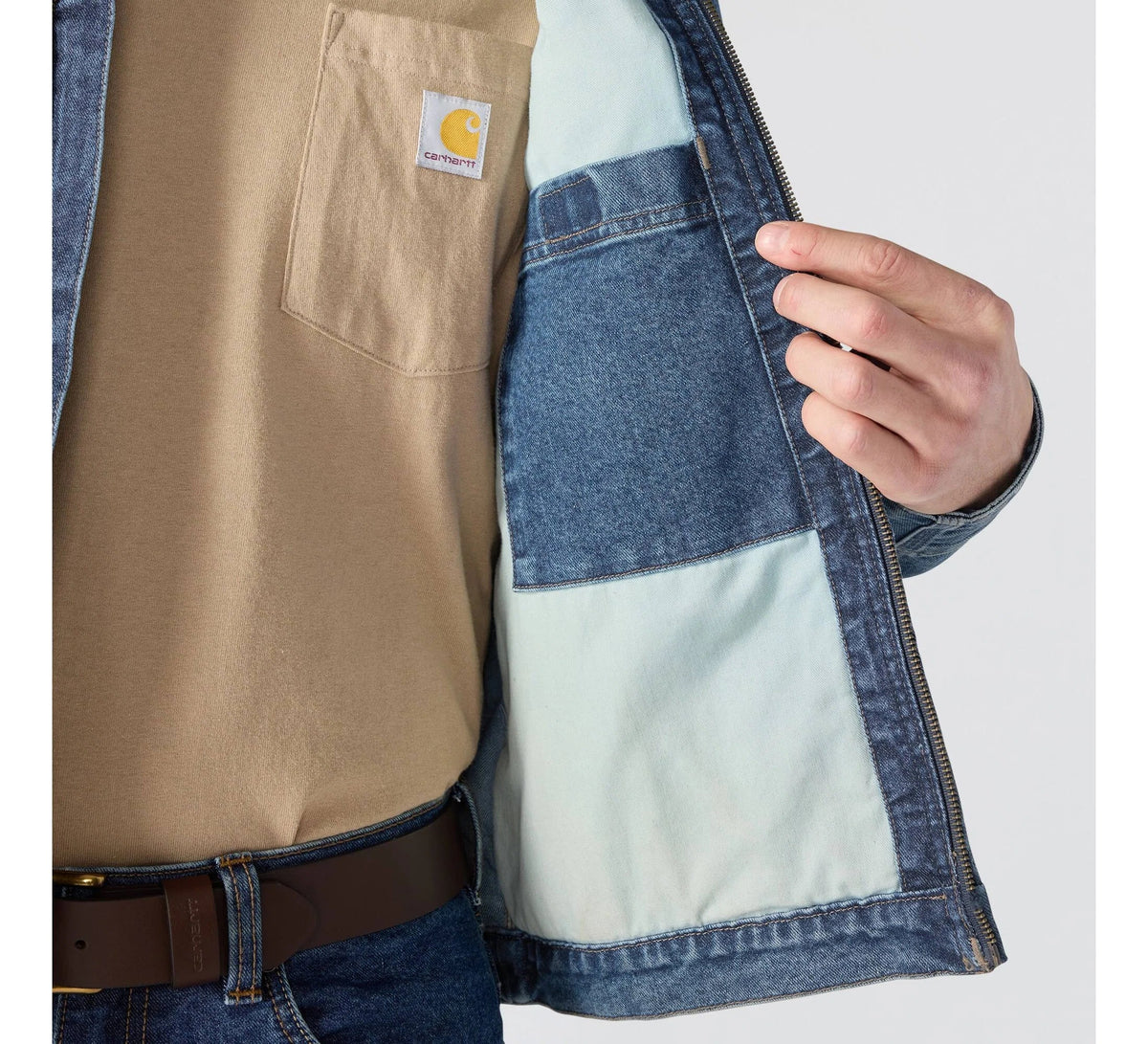 Men's Stretch Denim Work Jacket - Blue