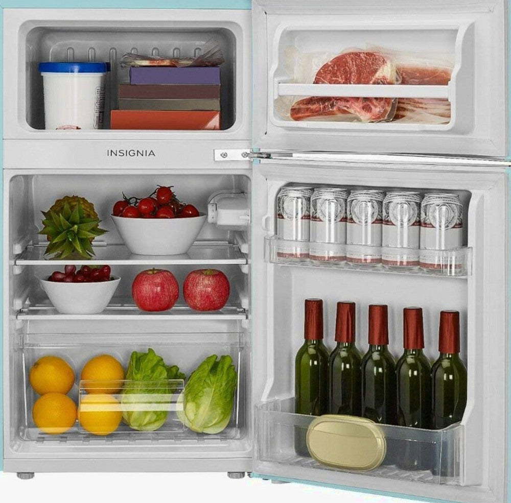 IRMF Retro Mini Fridge With Top Freezer, 3.1 Cu. Ft., Cool Mint Green - Insignia