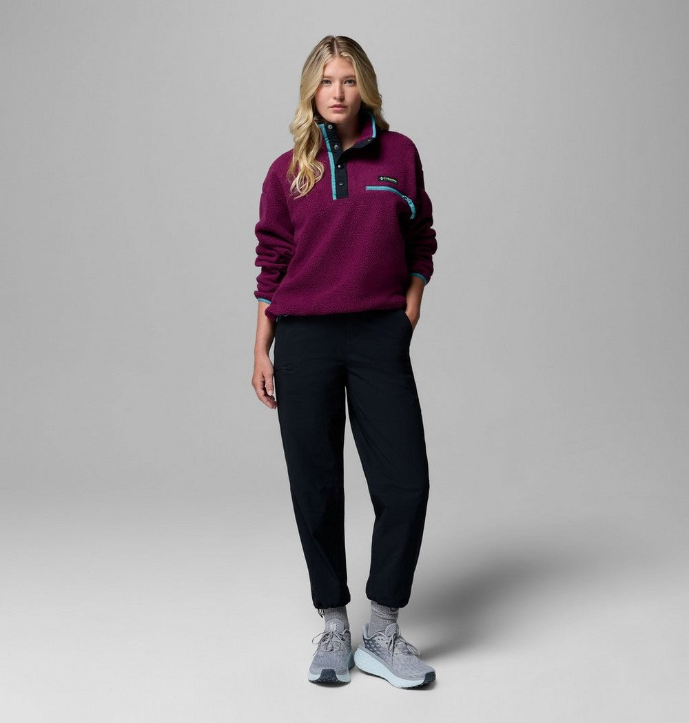 Women's Cropped Half-Snap Fleece Pullover
