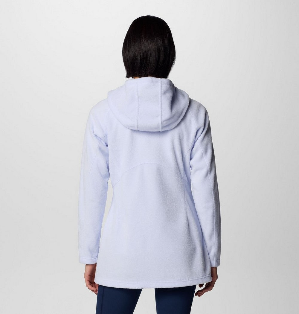 Women's Long Fleece Hoodie - Pink