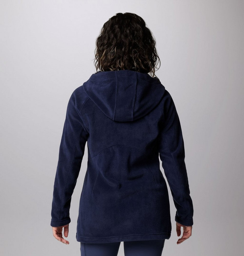 Women's Long Fleece Hoodie - Pink