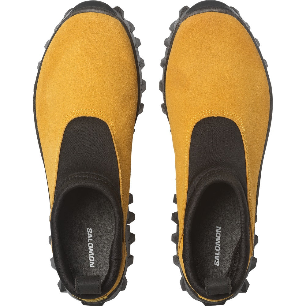 Suede Winter Slip-On Clog - Black
