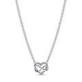 Sterling Silver Infinity Heart Necklace