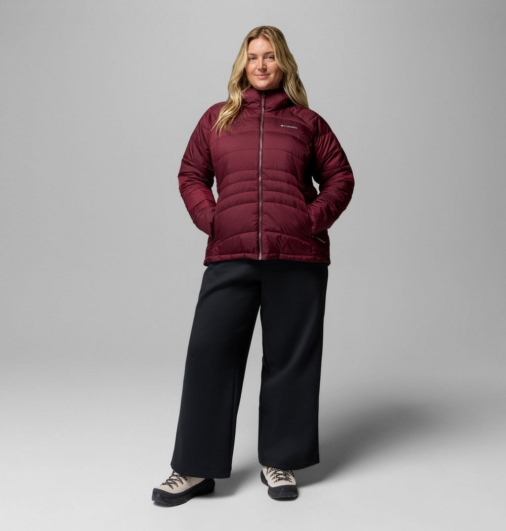 Women's Plus Size Insulated Hooded Jacket - Blue
