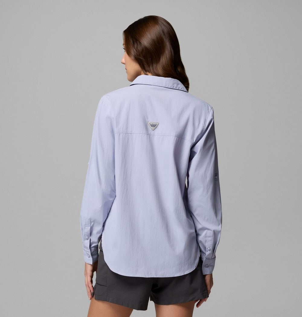 Women's UPF 50 Roll-Tab Fishing Shirt - Lavender