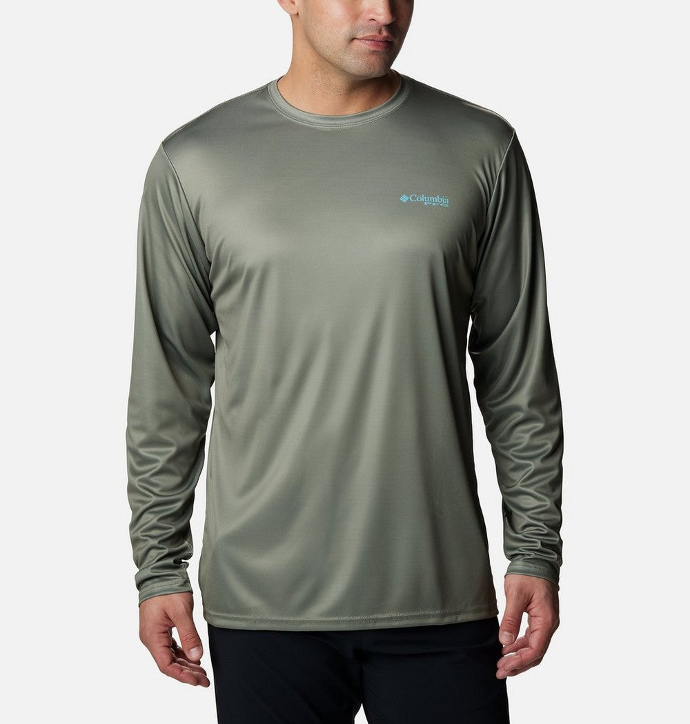 Men's Long Sleeve Fishing Shirt - Blue Navy
