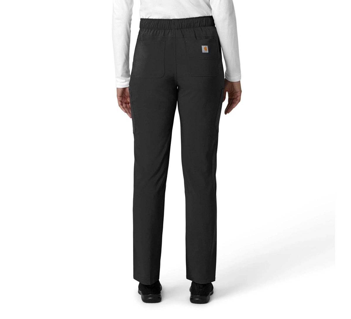Women's Stretch Straight Leg Cargo Scrub Pants - Pink