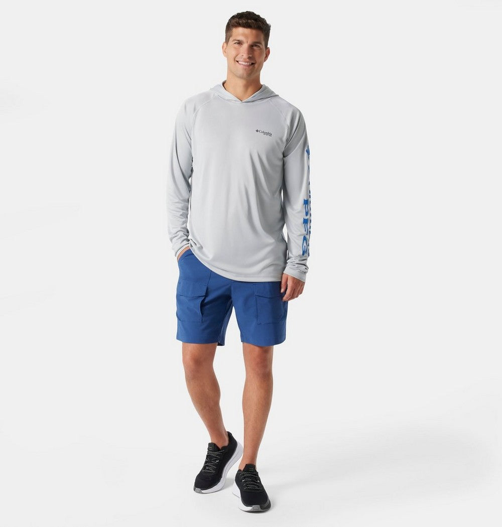 Men's Long-Sleeve Sun Hoodie - Gray