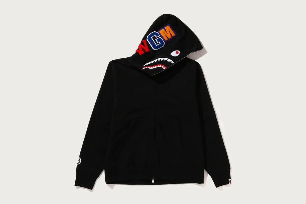 Men's Full-Zip Graphic Hoodie - Black