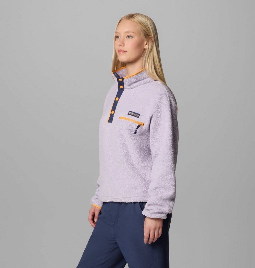 Women's Cropped Half-Snap Fleece Pullover