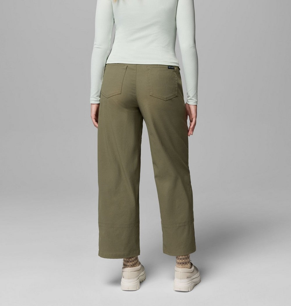 Women's Stretch Wide-Leg Pants - Green