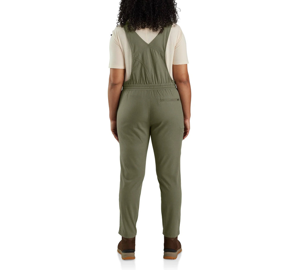 Women's Stretch Ripstop Bib Overalls - Olive