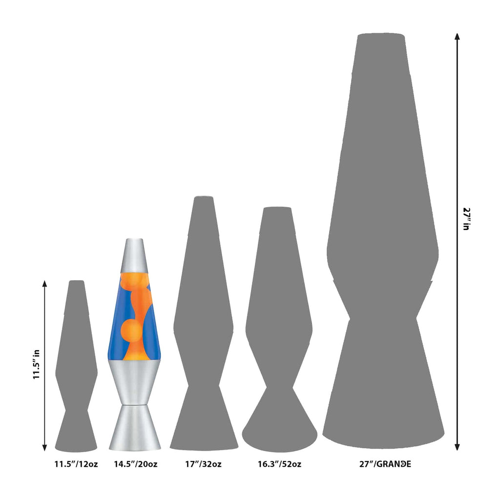 Orange Blue Liquid Motion Lamp