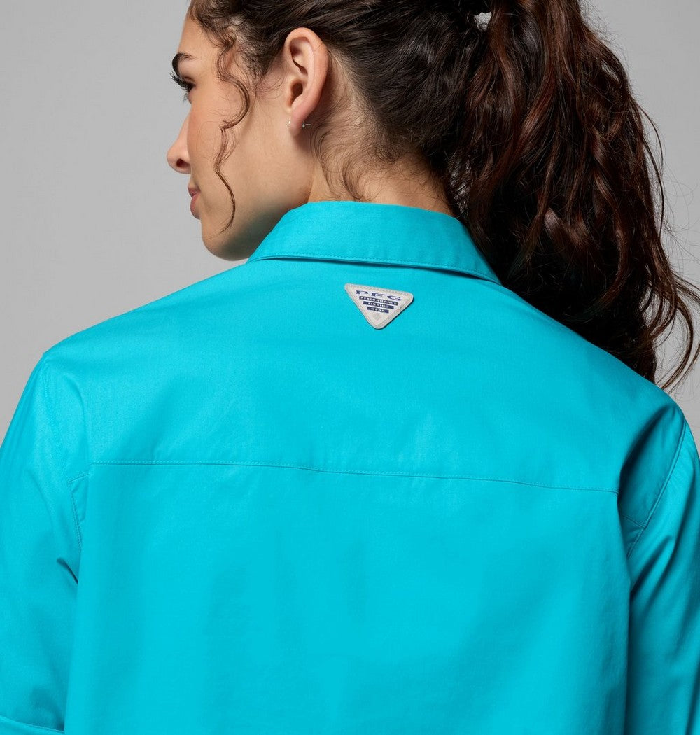 Women's Short Sleeve Fishing Shirt - Navy