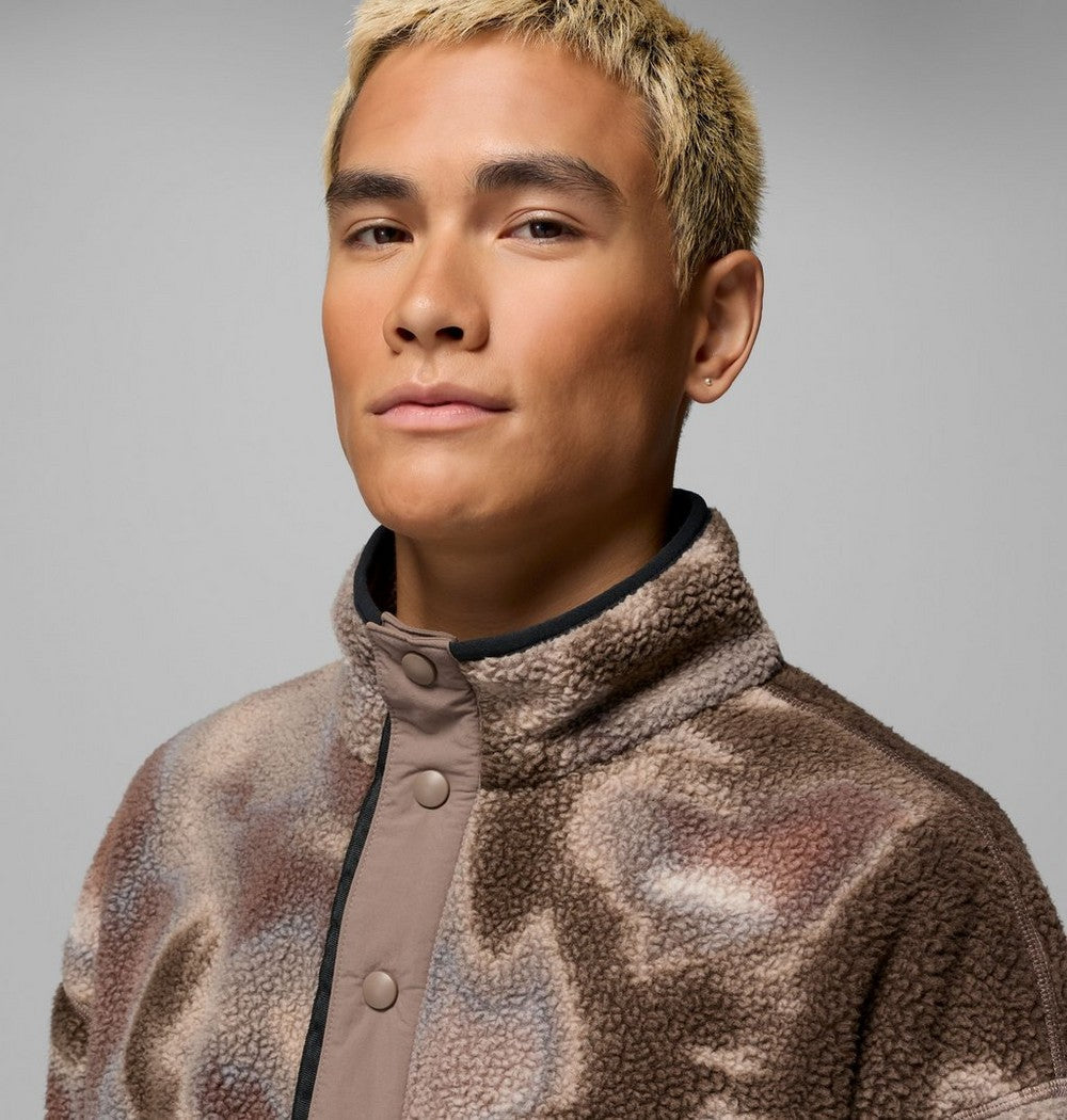 Men's Printed Half-Snap Fleece Pullover