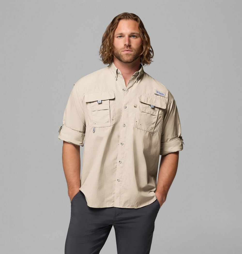 Men's Vented Long-Sleeve Fishing Shirt - Blue