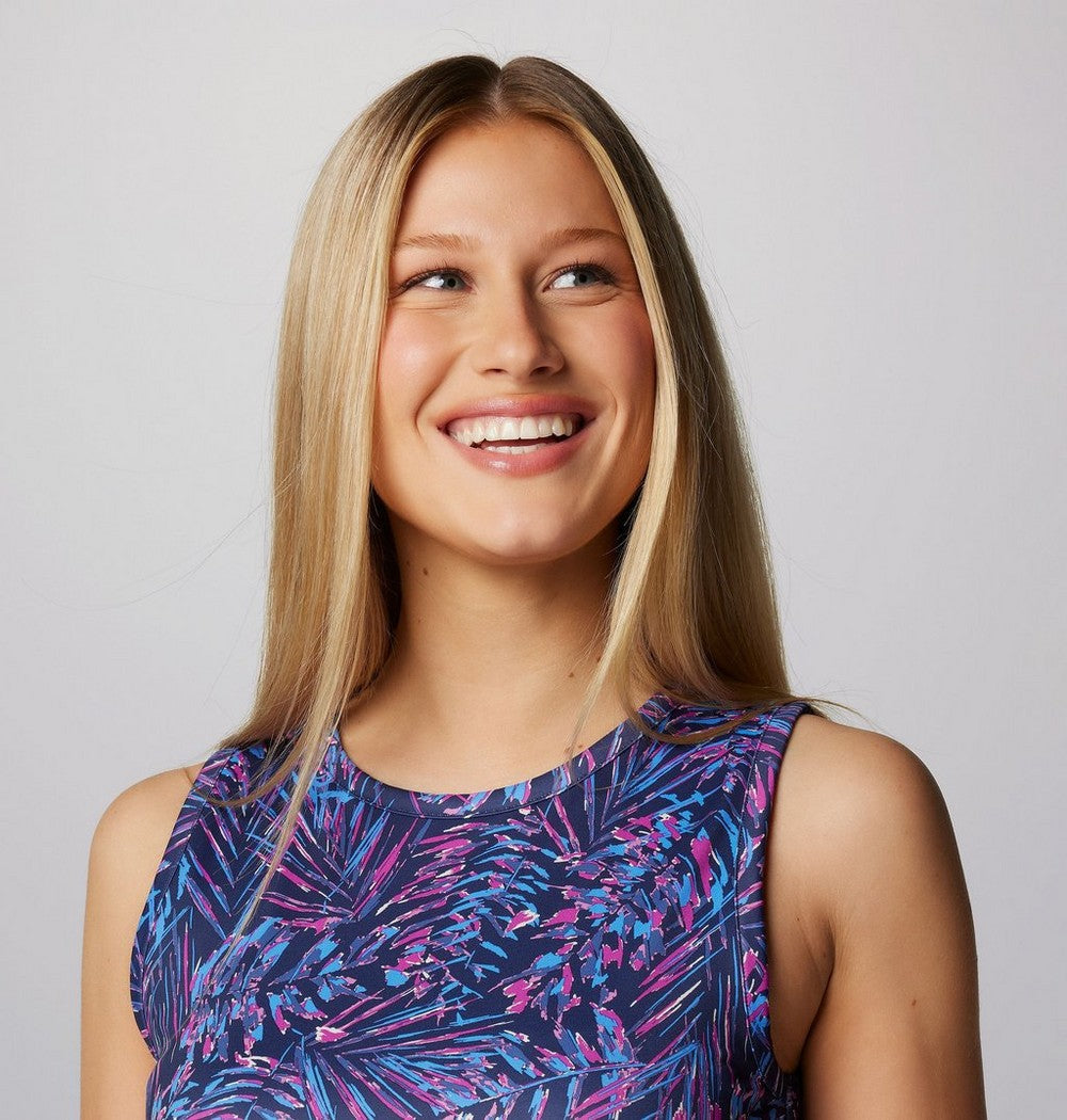 Women's UPF 50 Tank Dress - Gray Print