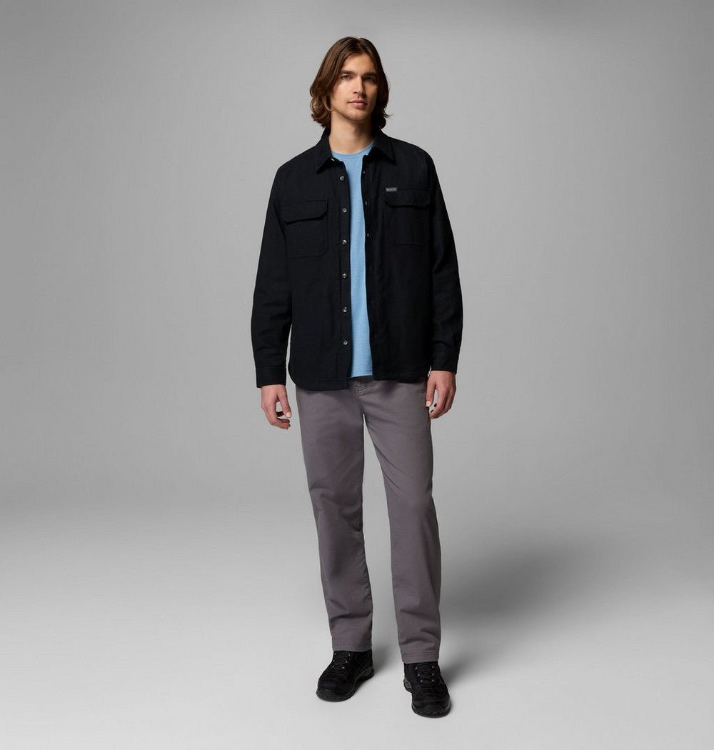 Men's Fleece-Lined Shirt Jacket - Green