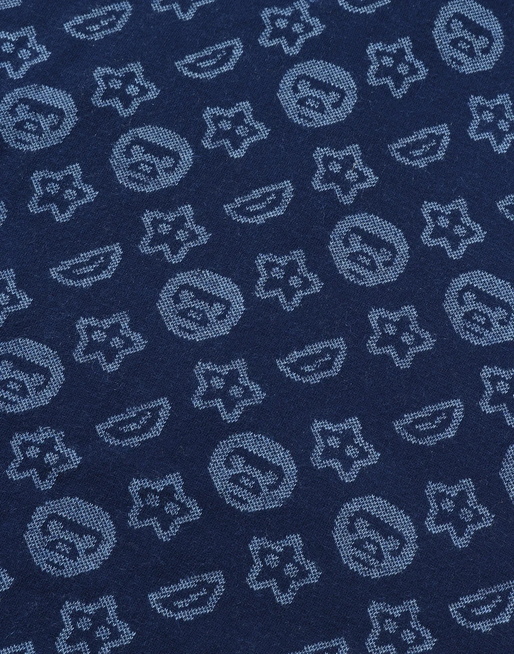 Kids' Tonal Graphic Zip Hoodie - Navy