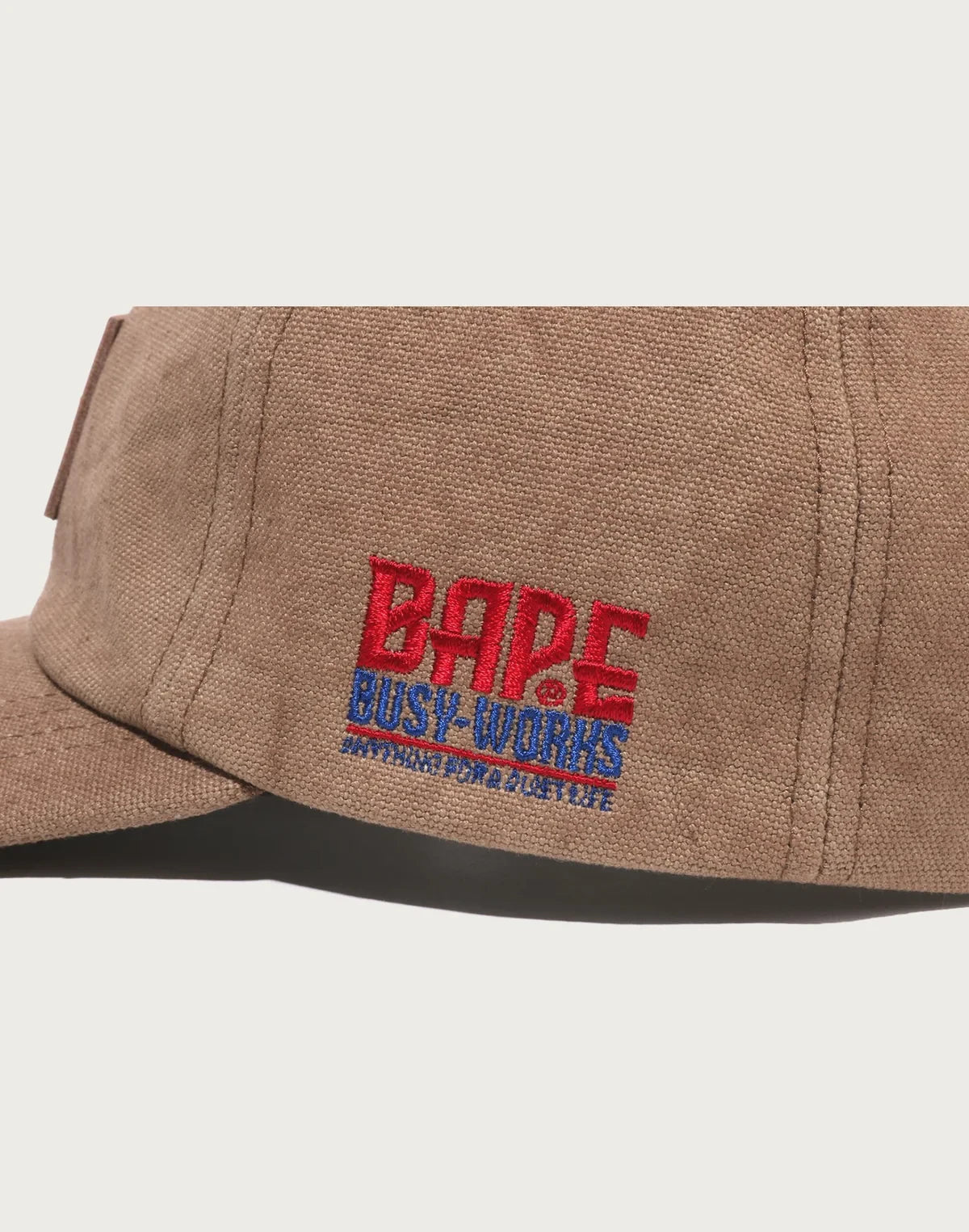 Men's Washed Cotton Canvas Cap - Beige