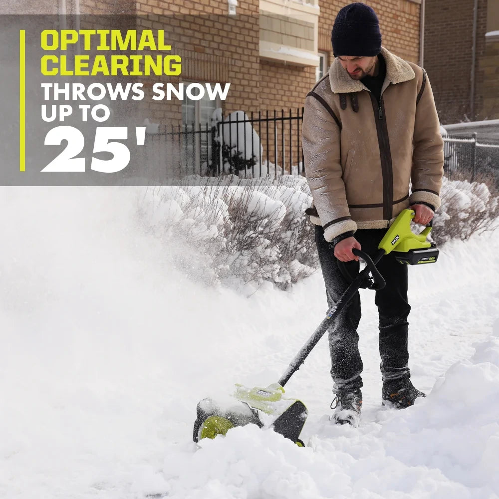 40V 12-Inch Wheeled Cordless Snow Shovel Kit