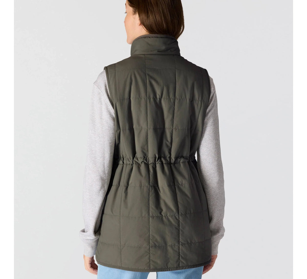 Women's Insulated Mock Neck Vest - Olive