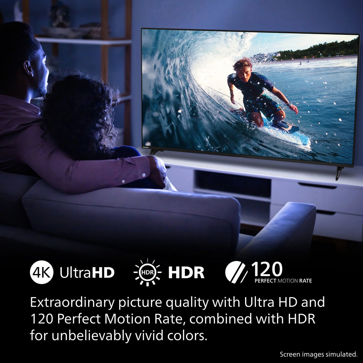 Philips 60 Class 4K Ultra HD Google Smart LED TV - 60PUL7555/F7