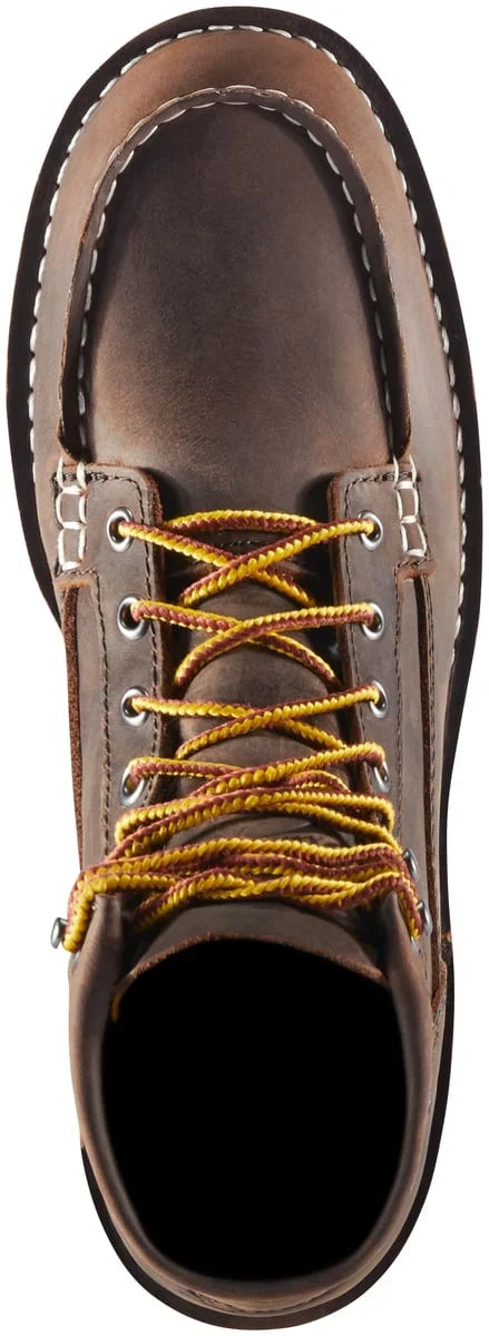 Women's 6-Inch Moc Toe Leather Work Boot - Brown