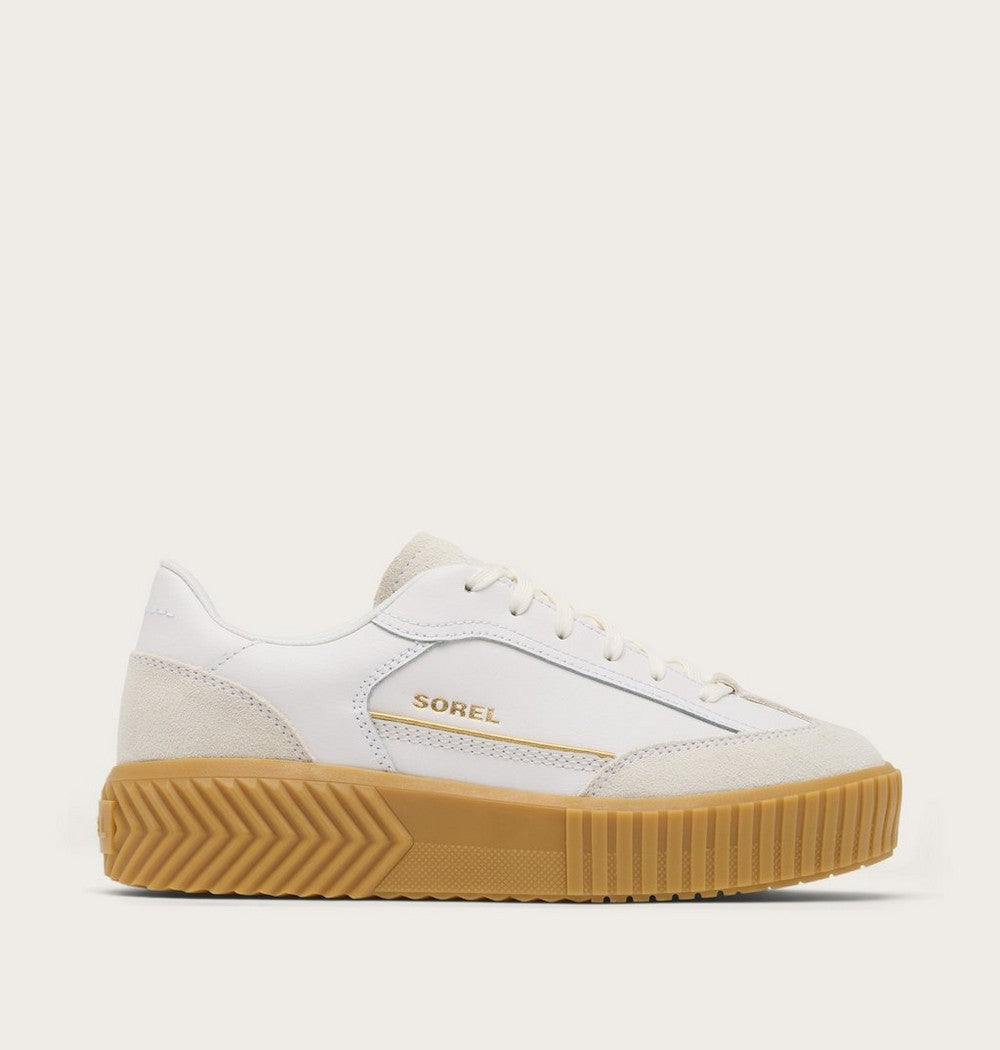 Women's T-Toe Leather Sneaker - Green