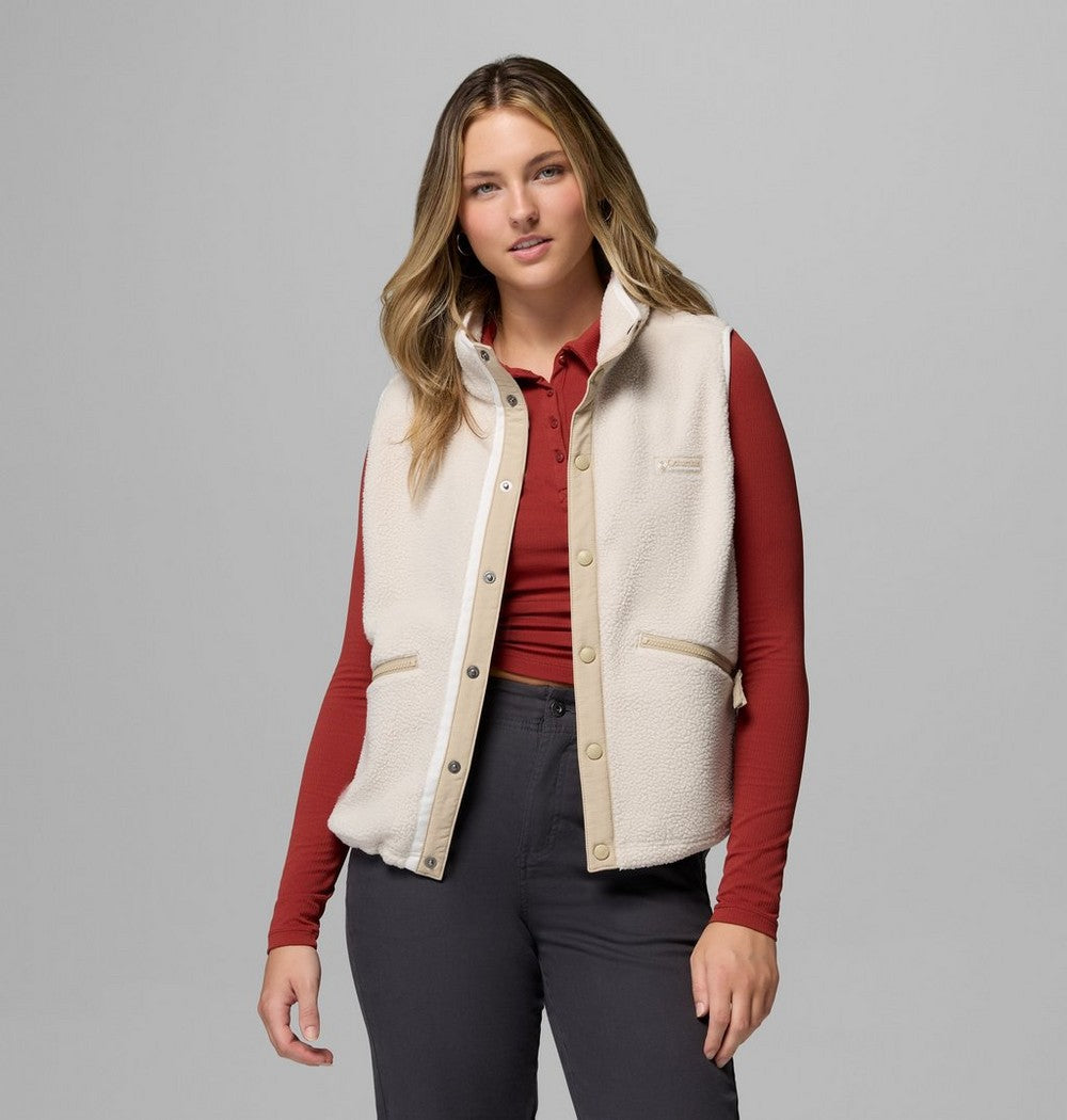 Women's Sherpa Fleece Vest - Black