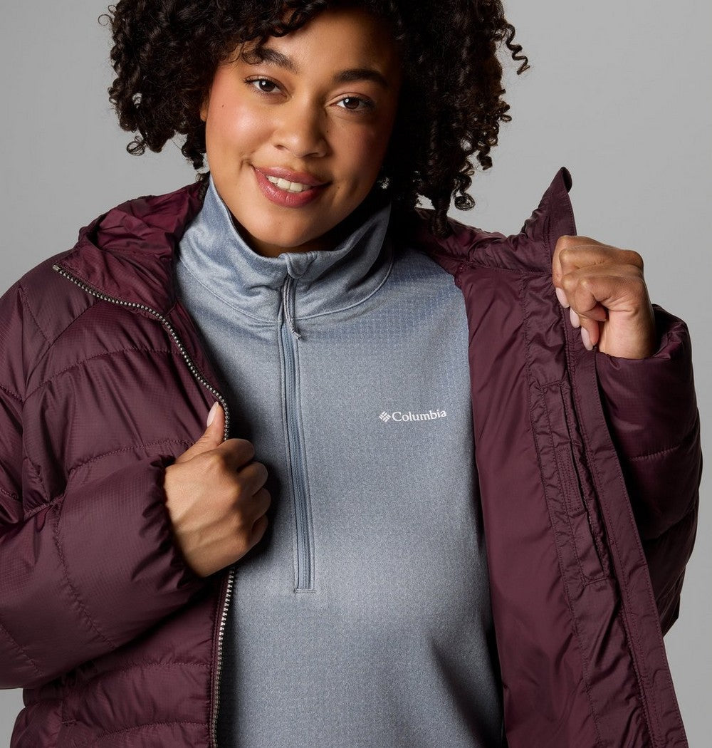 Women's Plus Size Insulated Hooded Jacket - Blue