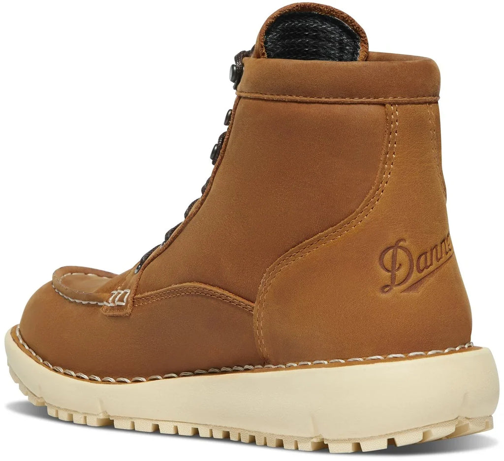 Women's Waterproof Moc Toe Leather Boot - Pecan