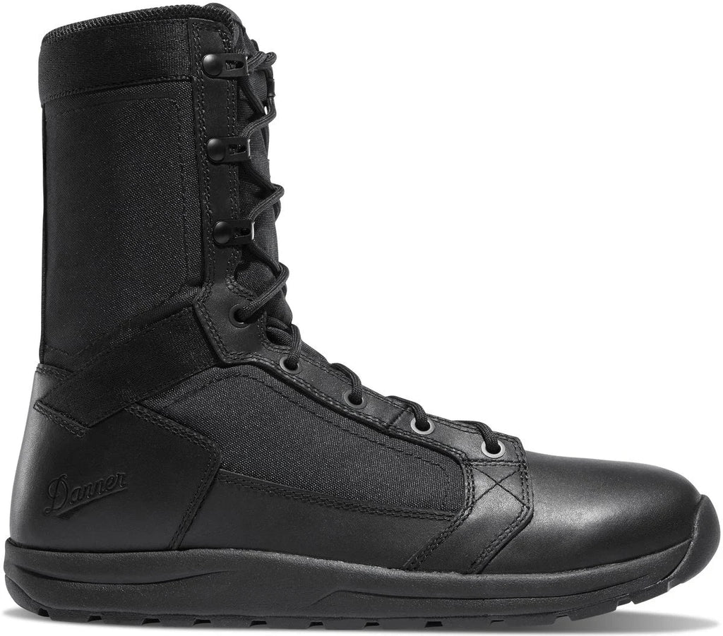 Men's 8-Inch Polishable Military Boot - Black