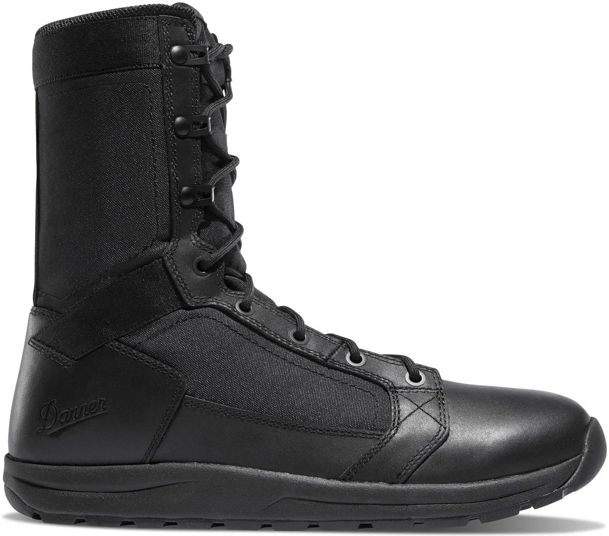 Men's 8-Inch Polishable Military Boot - Black
