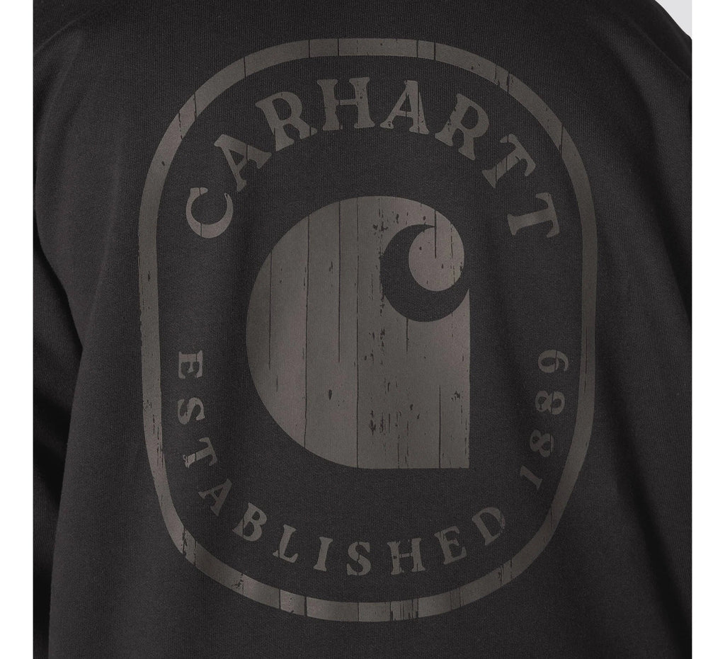 Men's Back Graphic Hooded Sweatshirt - Port