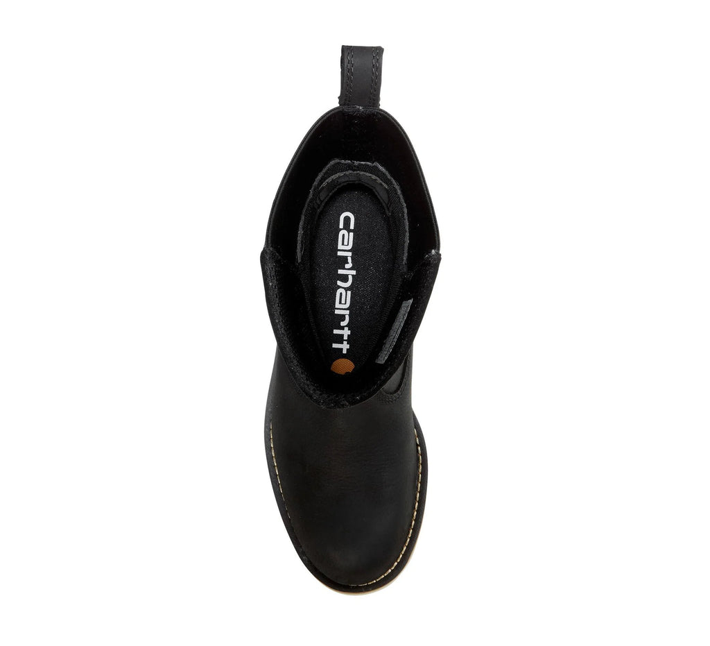 Women's Waterproof 10-Inch Soft Toe Pull-On Boot - Black